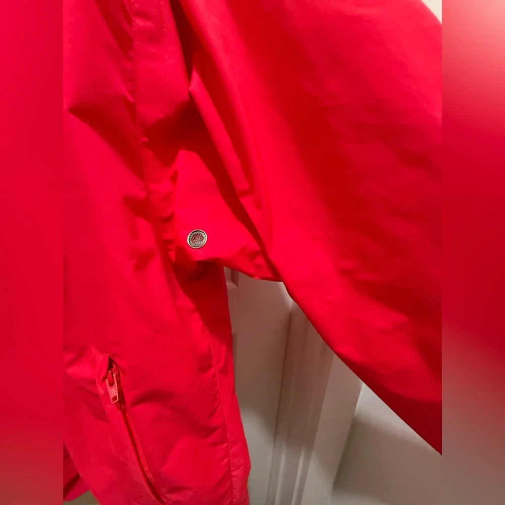Men's Vintage Retro OBERMEYER Caribou Snowboarding Jacket. Neon Pink. Medium